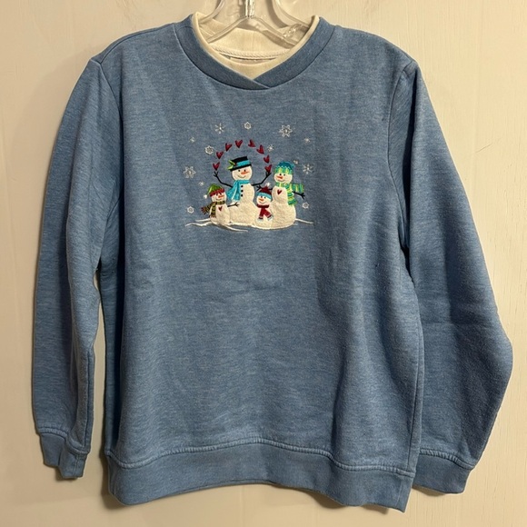 Studio Works Blue Winter / Holiday sweatshirt size medium, very good condition - Picture 1 of 6